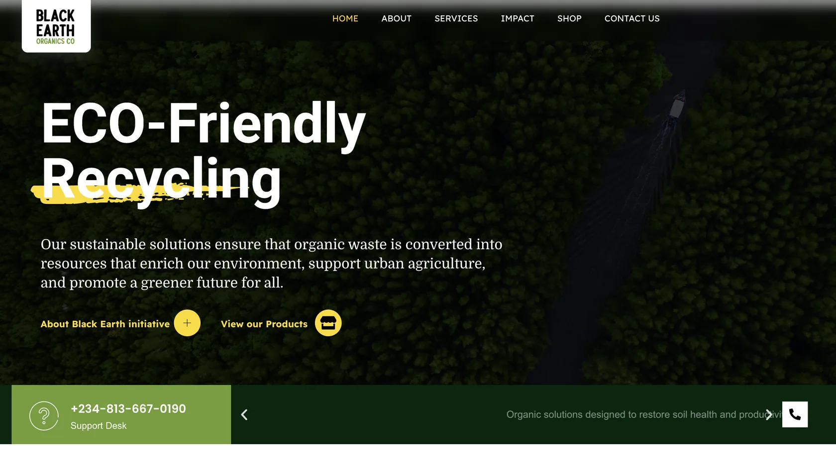 Black Earth Organics screenshot