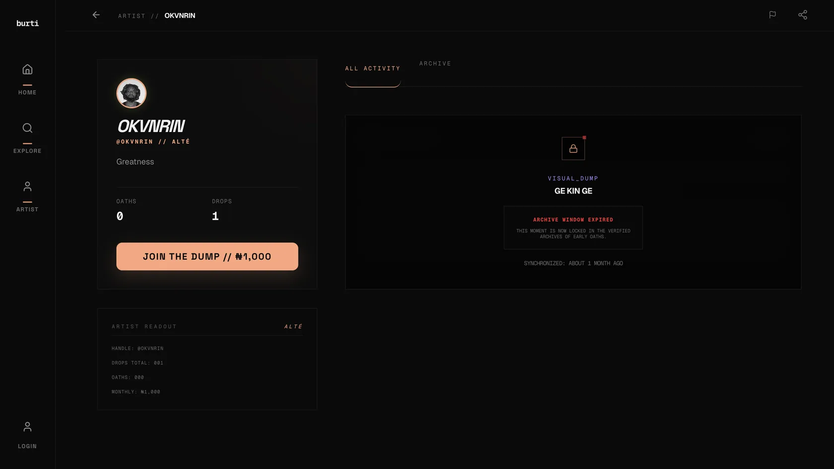 Burti screenshot